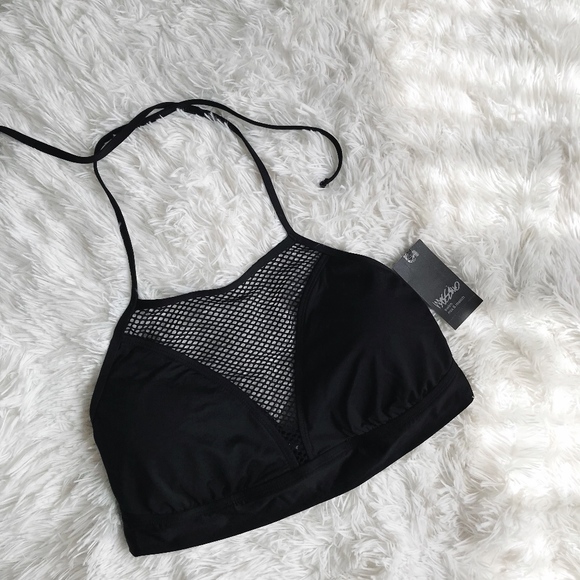 Mossimo Supply Co. Other - ✨NWT✨ Black fishnet bikini top